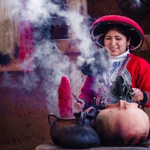mujer de chincheros